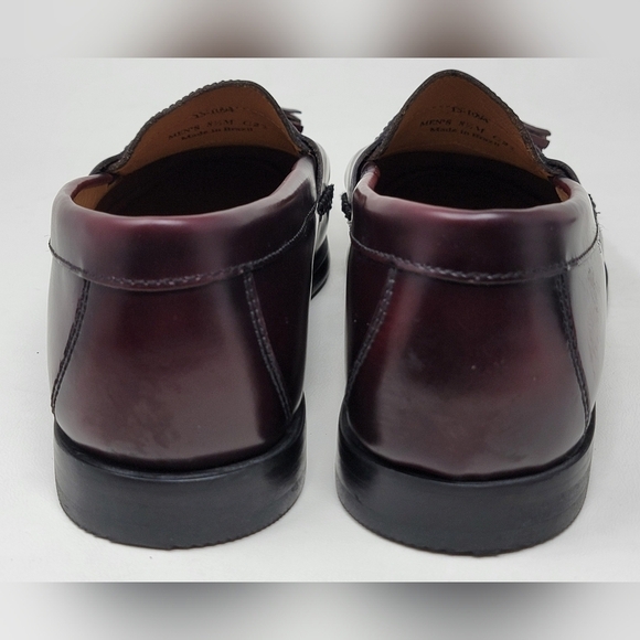 Johnston & Murphy Me's Sz 8.5 Dress Loafer Shoes Brown Moc Toe Leather Pre-owned - Picture 8 of 9